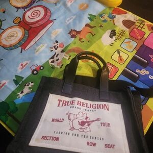 True Religion Black Tote Bag